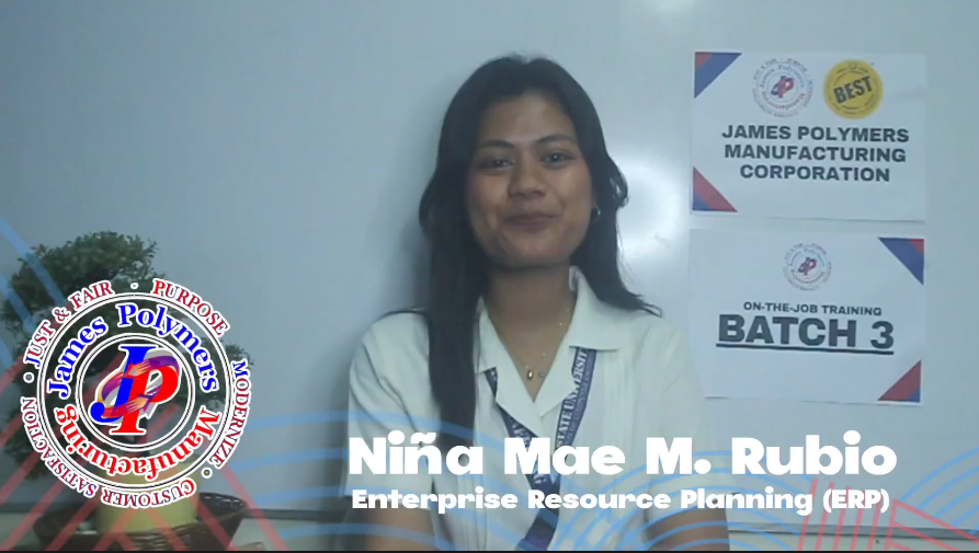 Niña Mae M. Rubio gives her moving account of working with James Polymer.